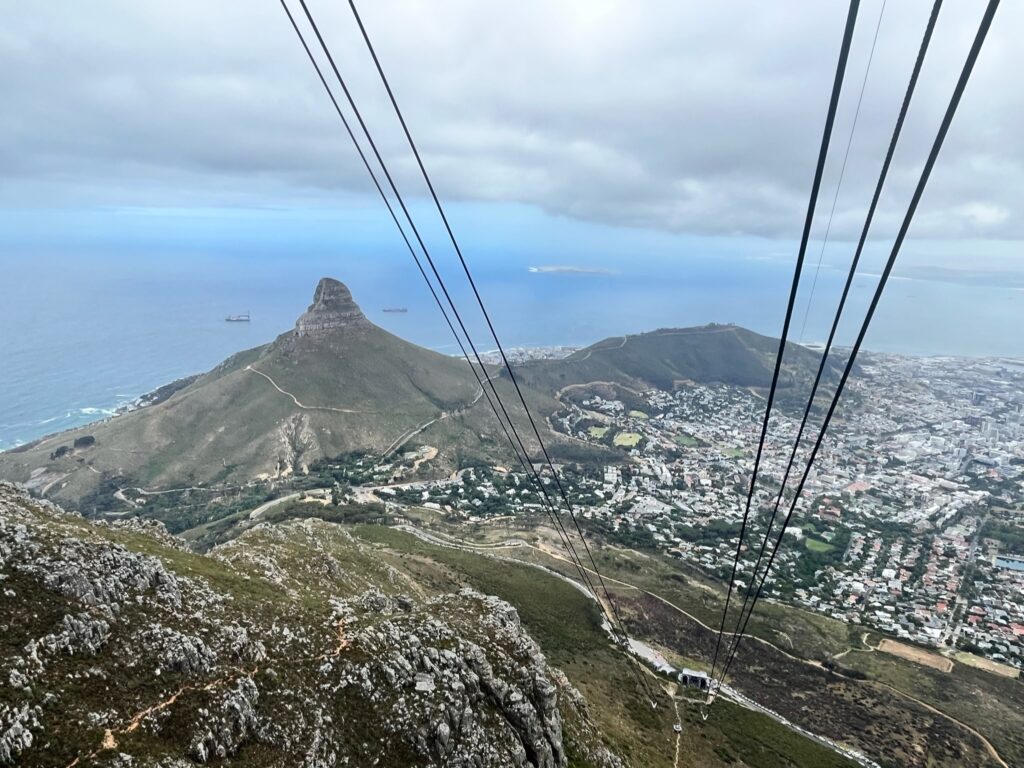 Table Mountain cable ride 