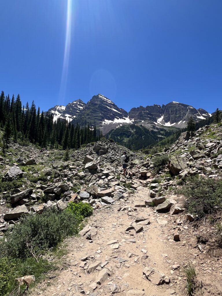 Maroon Bells Hiking views